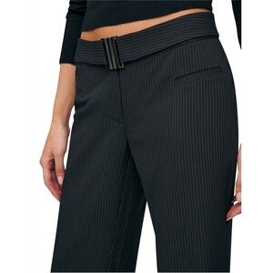 Black Pinstripe Women's Pants reformation